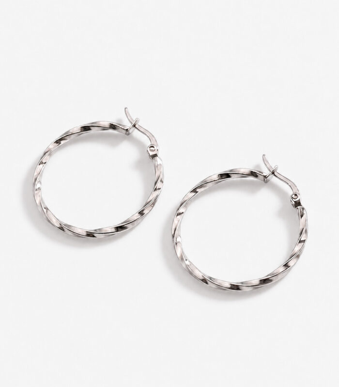 Σκουλαρίκια MARONI Spiral Hoops