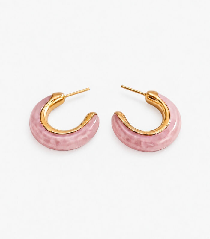 Σκουλαρίκια MARONI Twisted Pearl Button