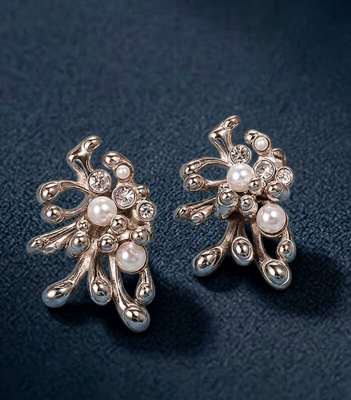 Σκουλαρίκια MARONI Abstract Pearl Drops