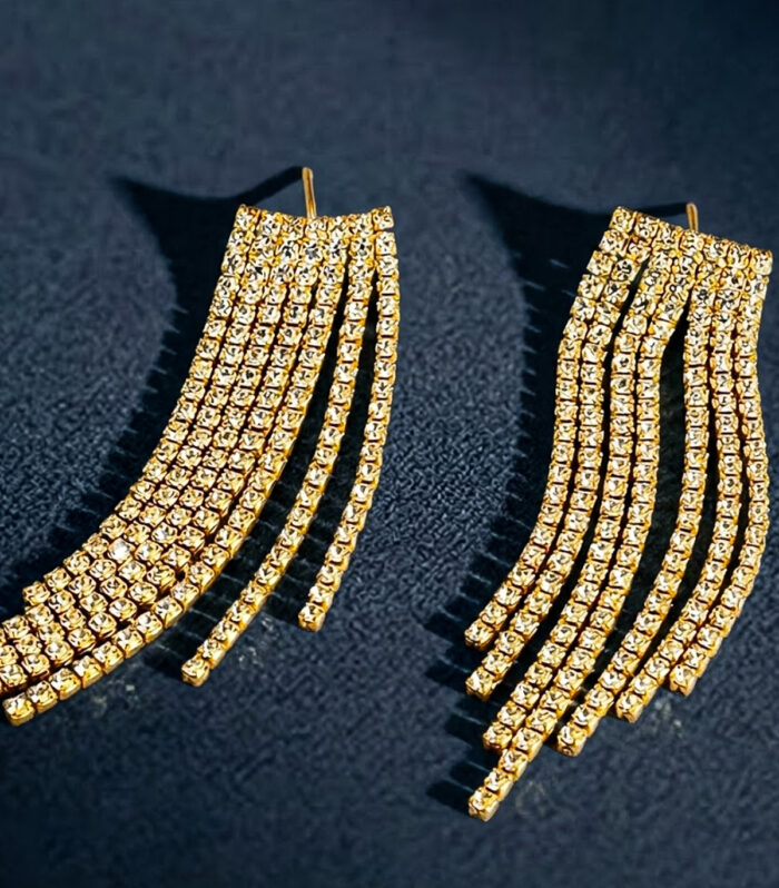 Σκουλαρίκια MARONI Crystal Cascade