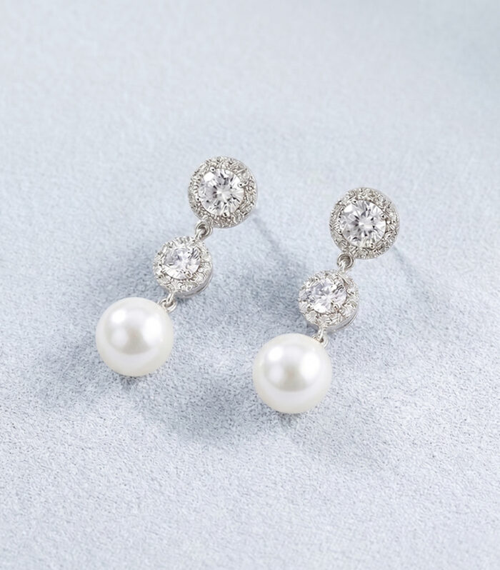Σκουλαρίκια MARONI Diamond Pearl