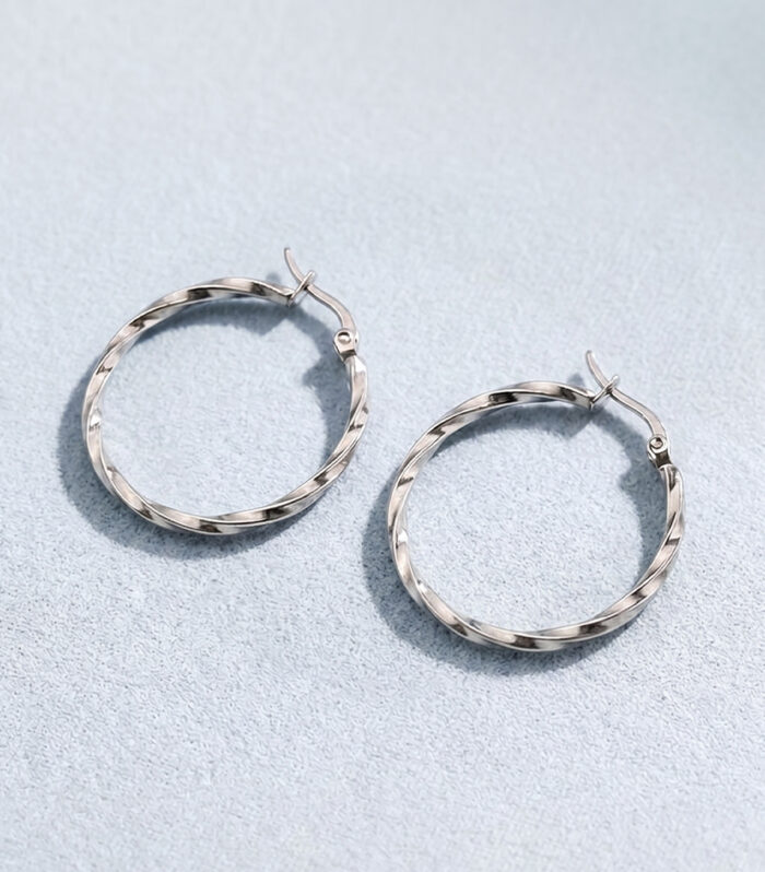 Σκουλαρίκια MARONI Spiral Hoops
