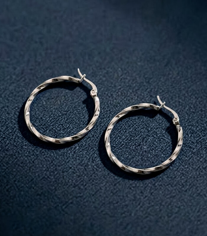Σκουλαρίκια MARONI Spiral Hoops
