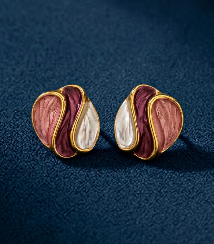 Σκουλαρίκια MARONI Velvet Wave Studs
