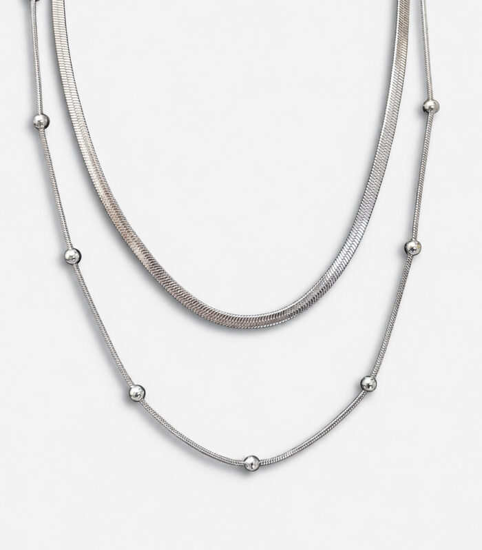 Κολιέ MARONI BEADED TWIN