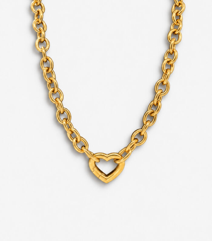 Κολιέ MARONI HEART LINK