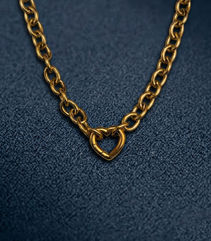 Κολιέ MARONI HEART LINK