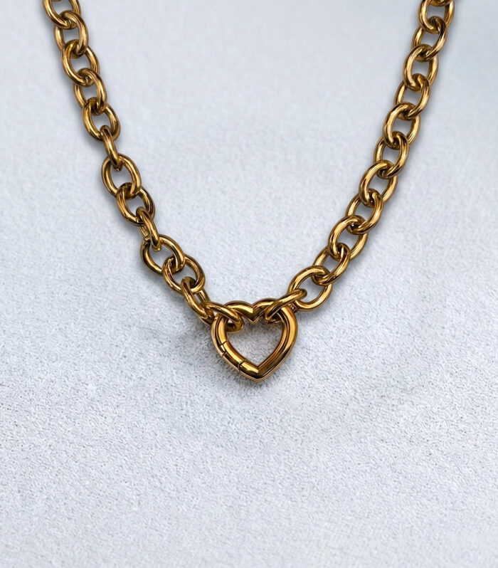 Κολιέ MARONI HEART LINK