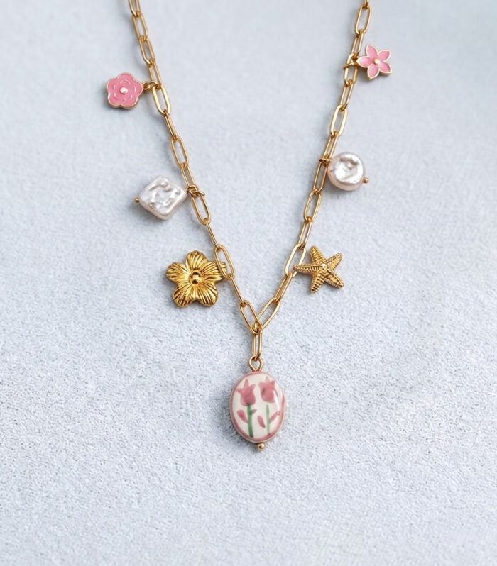Κολιέ MARONI SPRING CHARMS