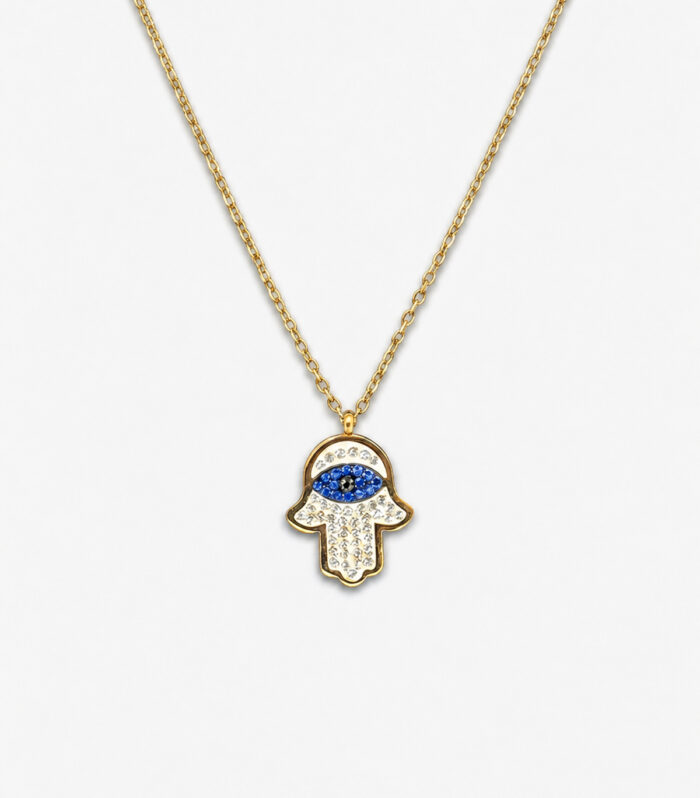 Κολιέ MARONI Hamsa Blue Protection