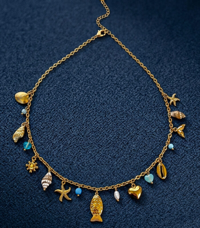 Κολιέ MARONI AQUA CHARMS