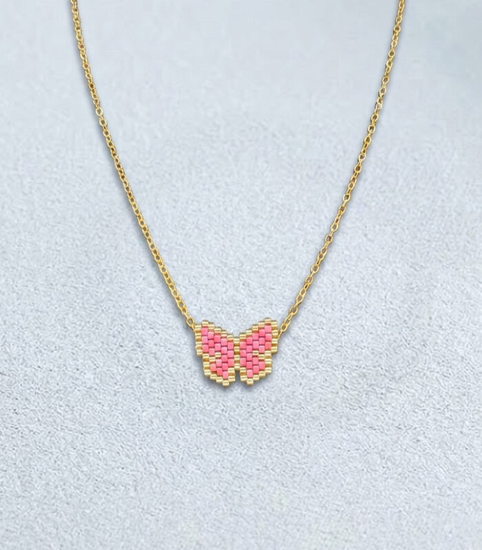 Κολιέ MARONI CORAL BUTTERFLY