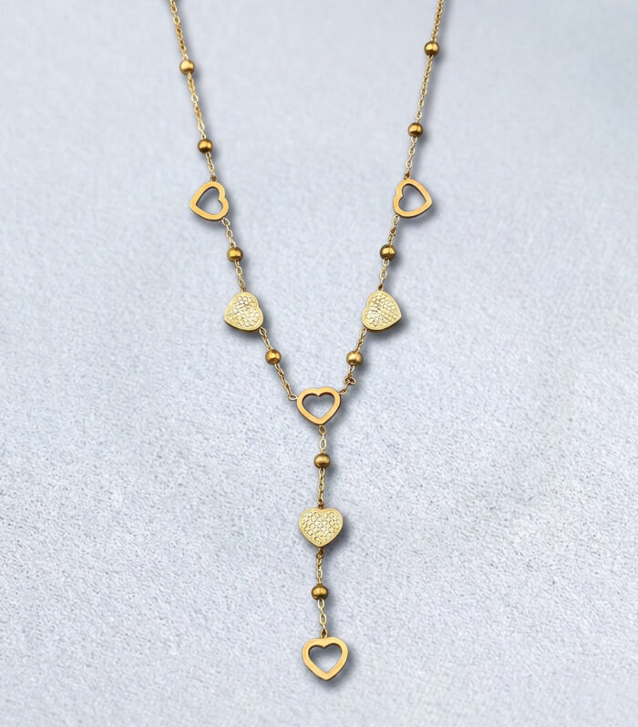 Κολιέ MARONI Heart Cascade