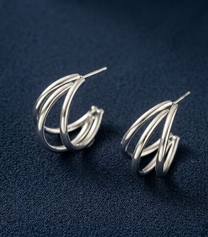 Σκουλαρίκια MARONI TRIPLE HOOPS