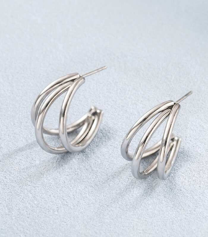 Σκουλαρίκια MARONI TRIPLE HOOPS
