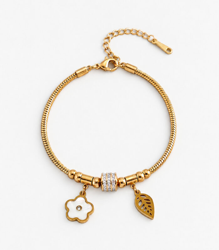 Βραχιόλι MARONI Golden Flora Snake
