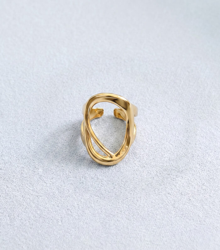 Δαχτυλίδι MARONI Abstract Oval Cut-Out