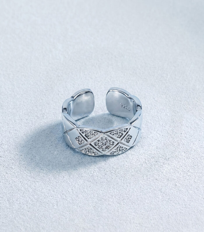 Δαχτυλίδι MARONI Silver Rhombus Matrix