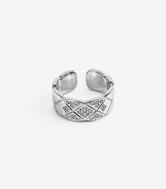 Δαχτυλίδι MARONI Silver Rhombus Matrix