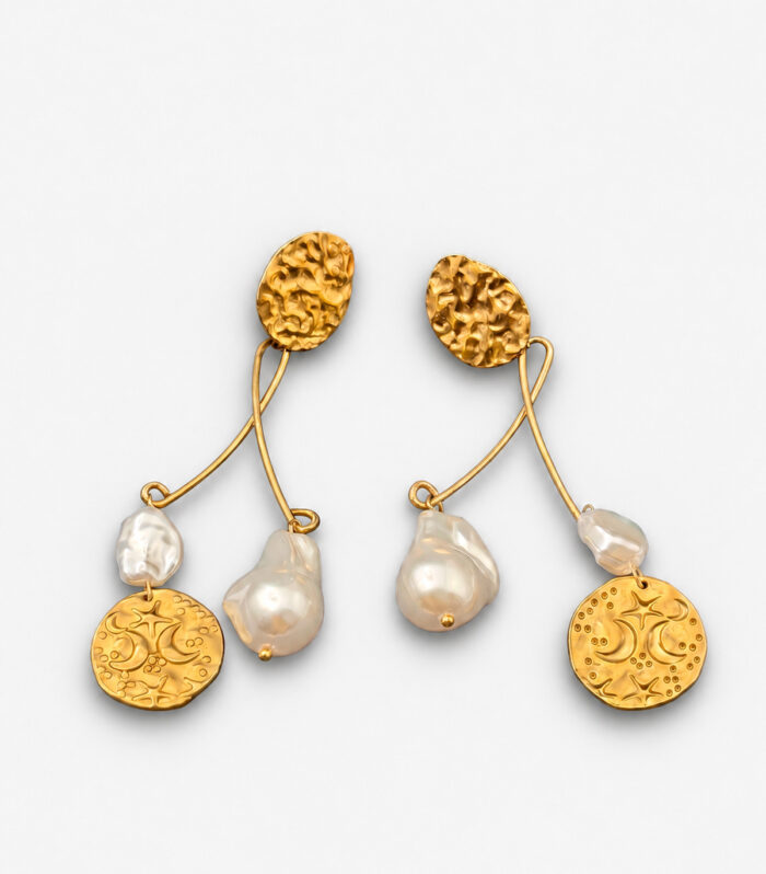 Σκουλαρίκια MARONI Celestial Baroque Drops