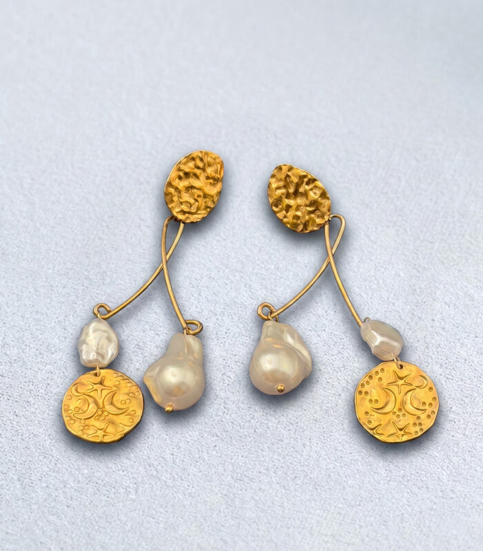Σκουλαρίκια MARONI Celestial Baroque Drops