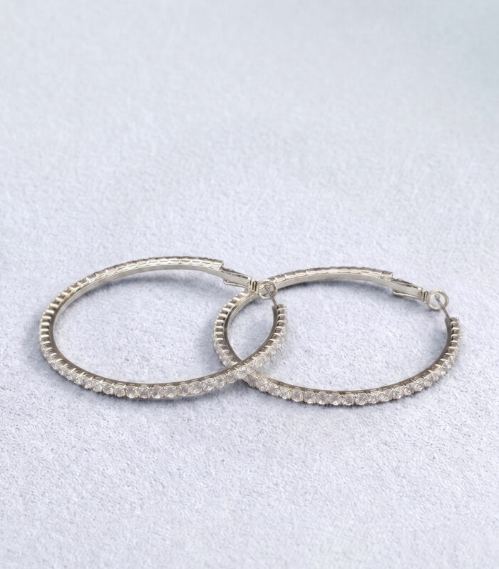 Σκουλαρίκια MARONI Crystal Tennis Hoops