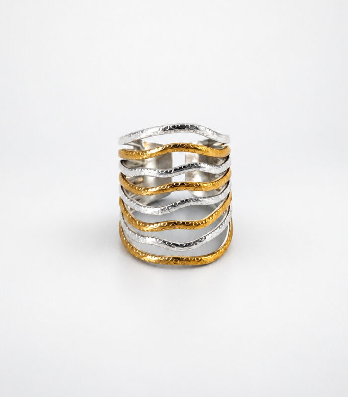 Δαχτυλίδι MARONI Textured Ripple Band