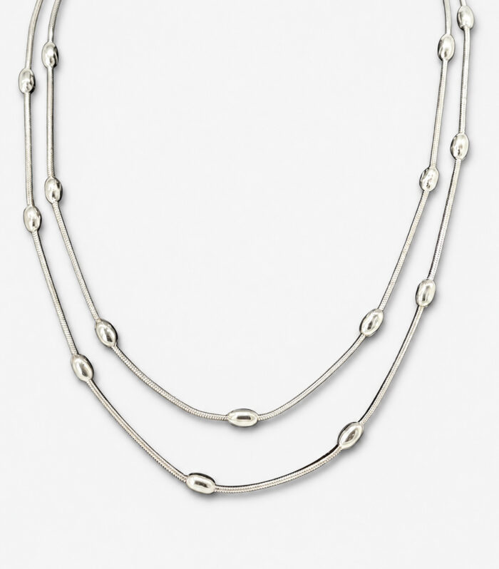 Κολιέ MARONI Double Station Snake Chain