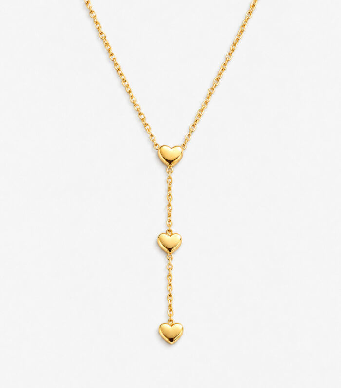Κολιέ MARONI TRIPLE HEART DROP