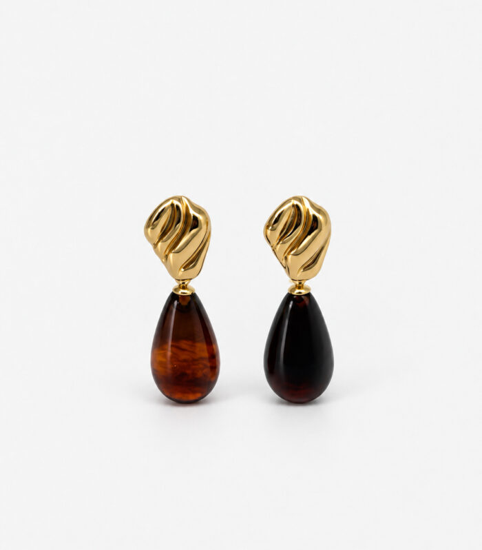 Σκουλαρίκια MARONI FLUID RESIN DROP