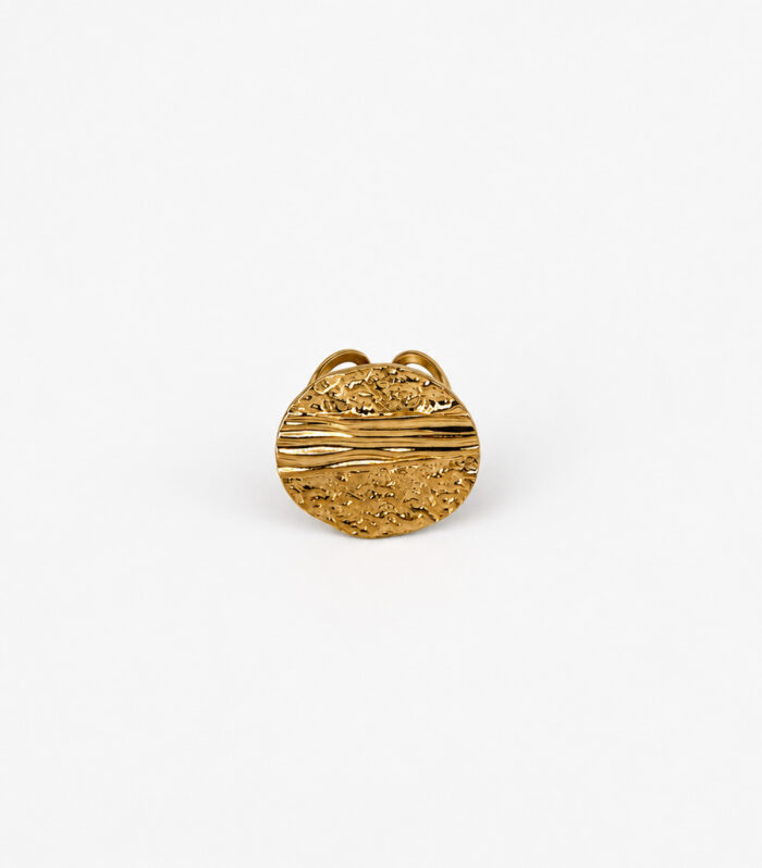 Δαχτυλίδι MARONI HAMMERED DISC