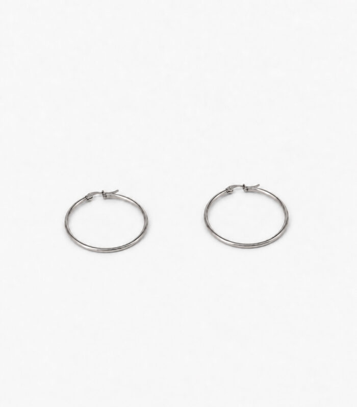 Σκουλαρίκια MARONI MINIMALIST CIRCLE STAPLE