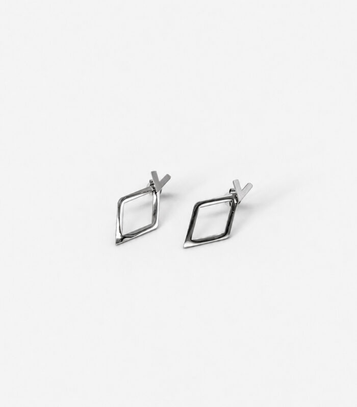 Σκουλαρίκια MARONI OPEN RHOMBUS STUDS