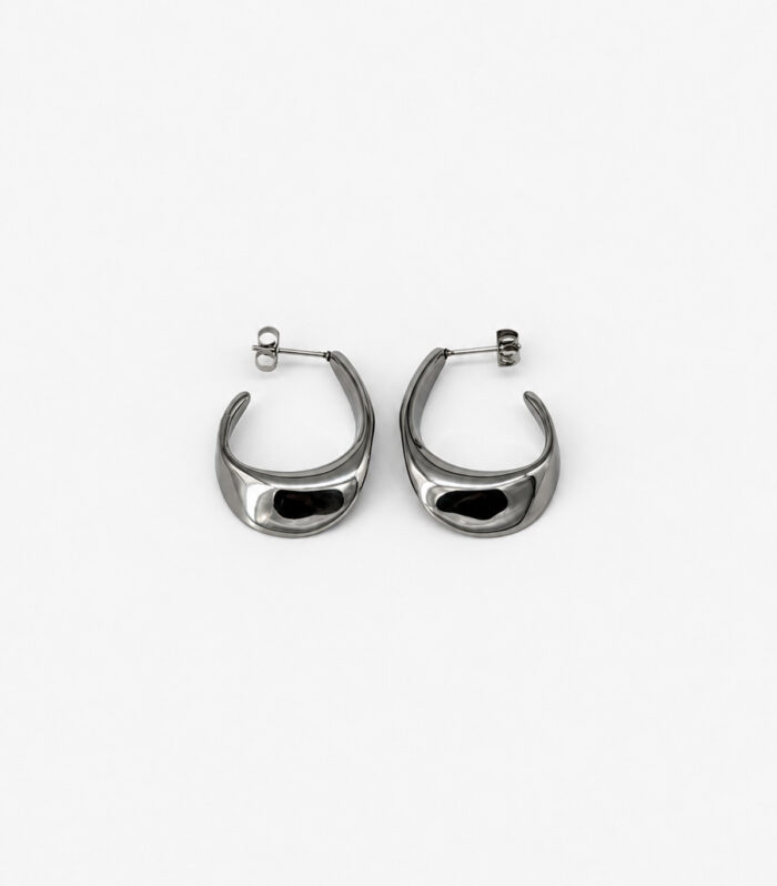 Σκουλαρίκια MARONI WIDE TAPERED HOOPS